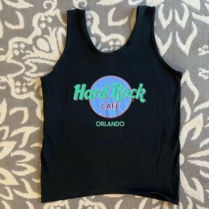 Vintage Hard Rock Cafe Orlando Muscle Tank Tee Shirt Size Large